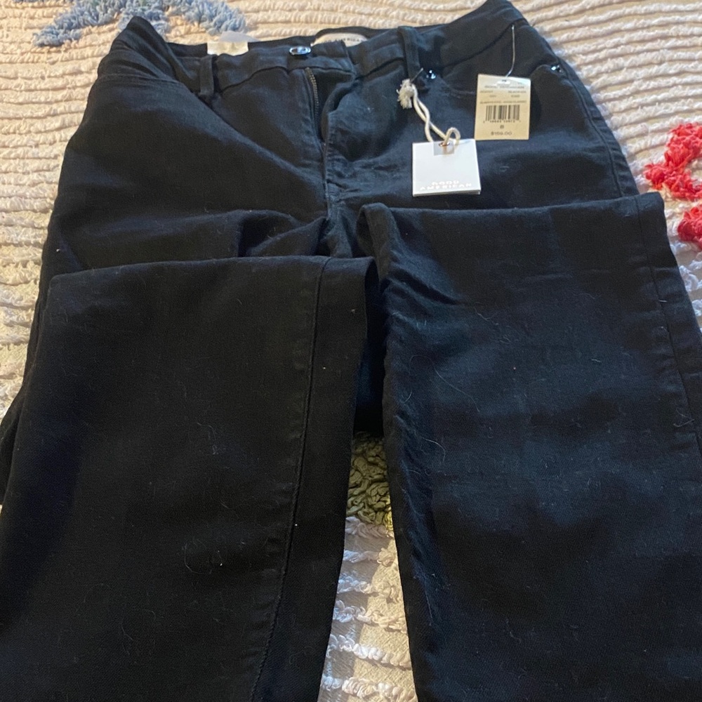Good American Classic Black Trousers